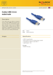 DeLOCK Cable USB 3.0-A male/male