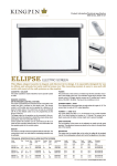 Kingpin Screens Ellipse electric screen