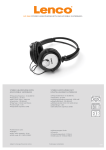 Lenco Headphone HP-060