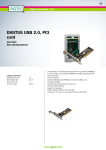 Digitus PCI USB 2.0 card