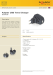 DeLOCK Adapter USB Travel Charger EU/UK/US