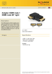 DeLOCK Adapter HDMI male > HDMI male 90&deg; right