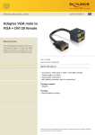DeLOCK Adapter VGA male > VGA + DVI 29 female