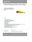 Belkin CAT5e UTP Snagless Patch Cable: Yellow, 3 m (10 Pack)