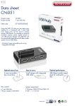 Sitecom CN-051 USB 2.0 Hub 7 Port