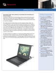 Avocent 1U 17” single rail LCD rack console