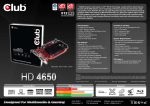 CLUB3D VGA Radeon HD4650 512MB DDR2 PCIE