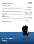 Linksys Powerline AV network adapter