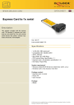 DeLOCK Express Card to 1x serial
