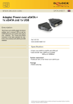 DeLOCK Adapter Power-over-eSATA > 1x eSATA/1x USB