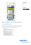 Philips MultiLife Battery charger SCB5660NB