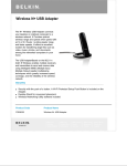 Belkin Wireless N+ USB Adapter