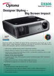 Optoma DX606 data projector