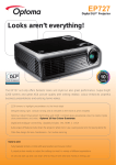 Optoma EP727 data projector