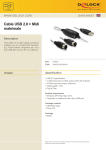 DeLOCK Cable USB 2.0 > Midi male/male