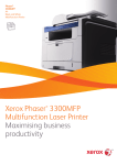 Xerox Phaser 3300MFPV/X, Copy/Print/Colour scan/Fax, B&W, A4