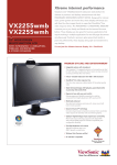 Viewsonic X Series Widescreen Multifunction LCD 22" VX2255wmh