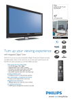 Philips 42" Integrated Digital TV w/ Pixel Plus HD 42" Full HD Black