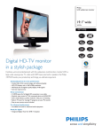 Philips 19.1" Wide WXGA+ LCD Monitor
