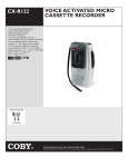 Coby CX-R122 Micro Cassette Recorder