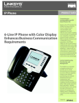 Cisco 6-Line IP Phone with Color Display