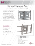 Premier Mounts Swingout Arm for 37"-50" displays (AM250)