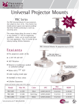 Premier Mounts Universal Projector Mount with 1-1/2" Coupler (PBC-UMS)