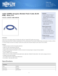 Tripp Lite Cat5e 350MHz Snagless Molded Patch Cable (RJ45 M/M) - Blue, 5-ft.