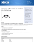 Tripp Lite Cat5e 350MHz Snagless Molded Patch Cable (RJ45 M/M) - Black, 10-ft.