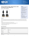 Tripp Lite VGA Coax Monitor Cable, High Resolution Cable with RGB Coax (HD15 M/M), 25-ft.