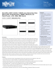 Tripp Lite SmartPro 230V 2.2kVA 1.92kW Line-Interactive Sine Wave UPS, Extended Run, SNMP, Webcard, 2U Rack/Tower, LCD, USB, DB9 Serial
