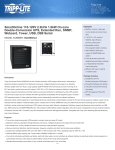 Tripp Lite SmartOnline 110-120V 2.2kVA 1.6kW On-Line Double-Conversion UPS, Extended Run, SNMP, Webcard, Tower, USB, DB9 Serial