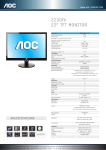 AOC 2230Fh 22" TFT