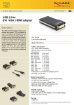 DeLOCK USB 2.0 to DVI VGA HDMI adapter