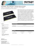 Patriot Memory DDR2 4GB (2 x 2GB) PC2-8500 Enhanced Latency DIMM Kit