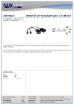 Newstar UTP extender USB 1.1, 45 meter