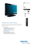 Philips 26" Flat TV w/ Crystal Clear III 26" HD-Ready Black