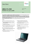 Fujitsu AMILO Pa 2548, 15.4'', AMD TL-64, 2x1GB, 250GB SATA