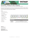Patriot Memory DDR3 2GB CL9 PC3-10600 (1333MHz) 2 Rank DIMM