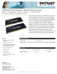 Patriot Memory DDR2 2GB (2 x 1GB) PC2-8500 Enhanced Latency DIMM Kit