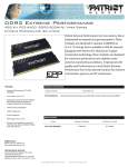 Patriot Memory DDR2 4GB (2 x 2GB) PC2-6400 Low Latency DIMM Kit