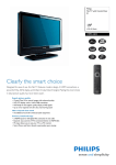Philips Flat TV 19" 19" Full HD Black