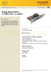 DeLOCK Bridge Board SATA > 1x USB 2.0-B / 1x eSATA