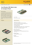 DeLOCK Card Reader IDE 44pin male to Compact Flash