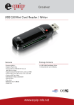 Equip Mini USB 2.0 Cardreader