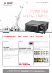 Mitsubishi Electric SD206U Video/Data Projector