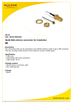 DeLOCK WLAN SMA antenna connection for installation