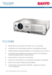 Sanyo PLC-XW60 data projector