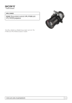 Sony VPLL-Z4025 projection lense
