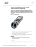 Cisco 1000BASE-DWDM 1560.61 nm SFP